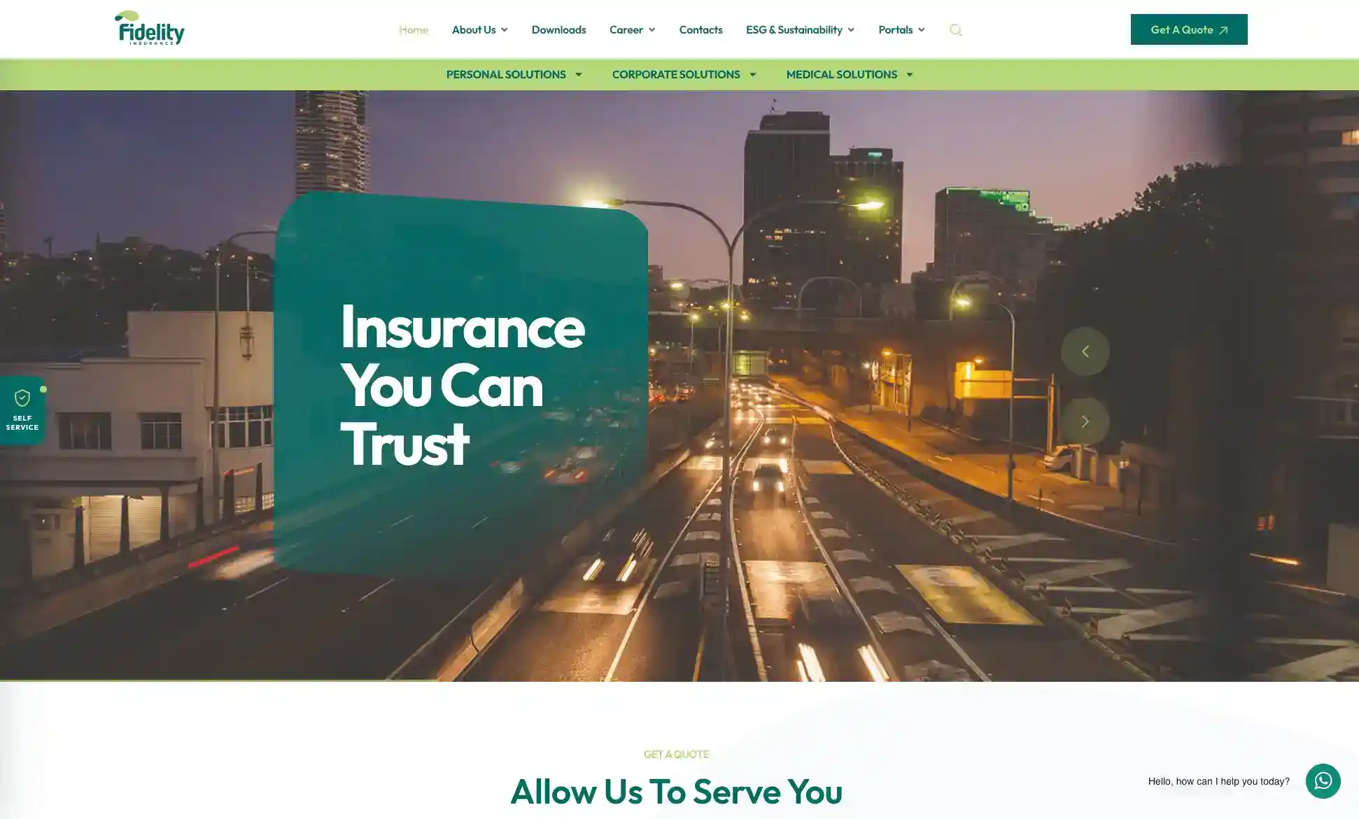 Works Fidelity Shield Insurance Trust City Highway 1
