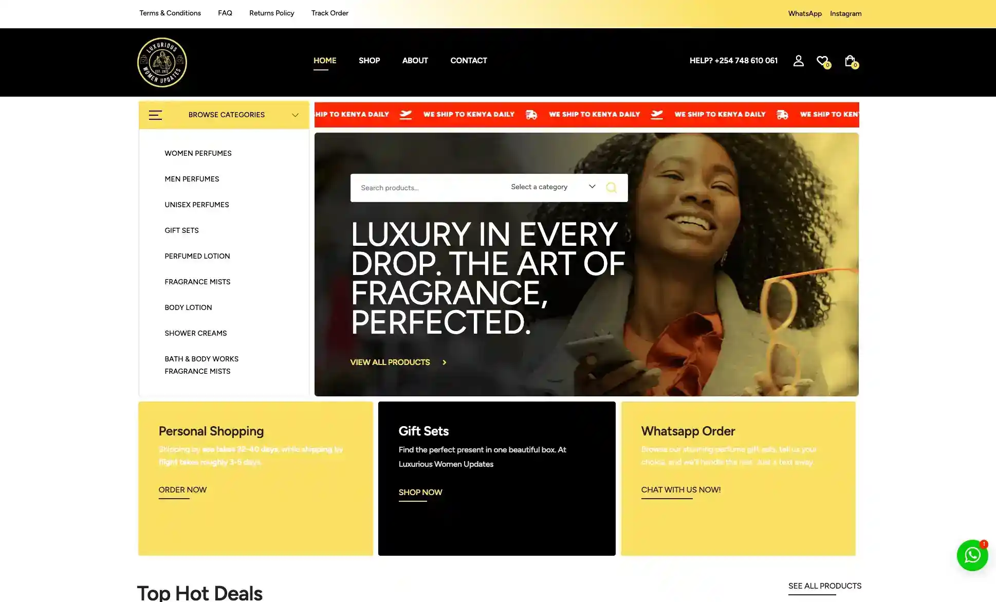 Luxurious Women Updates Fragrance Homepage 1