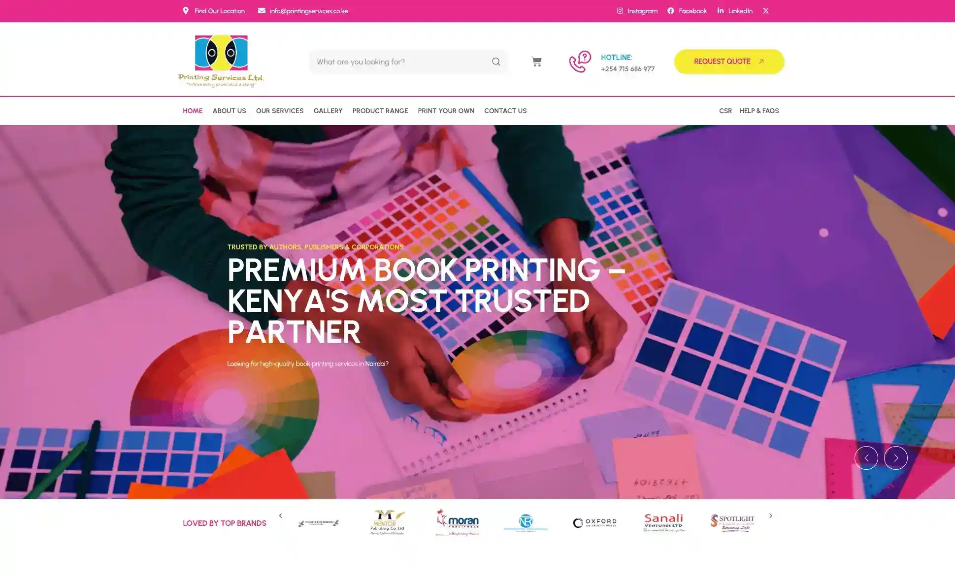 Works Premium Book Printing Services Kenya Homepage 1